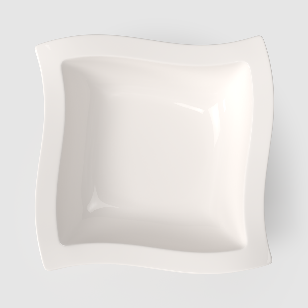 NewWave Serving Bowl - White, 74.4 oz, Premium Porcelain
