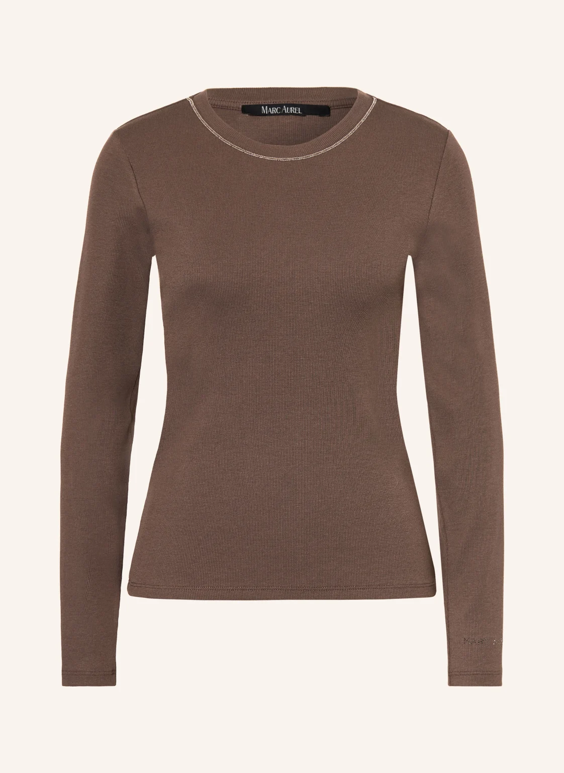 MARC AUREL Longsleeve mit Schmucksteinen