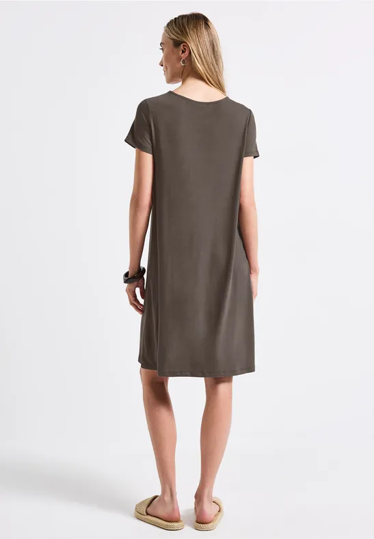 T-Shirt-Kleid in Unifarbe