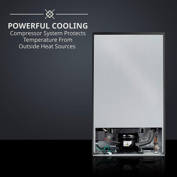 Ivation 28 Bottle Compressor Wine Cooler Refrigerator w/Lock