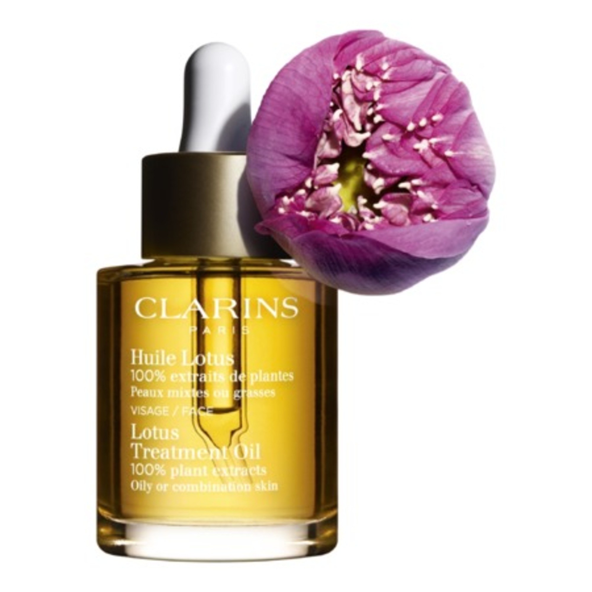 HUILE VISAGE 100% EXTRAITS DE PLANTESHuile visage Lotus