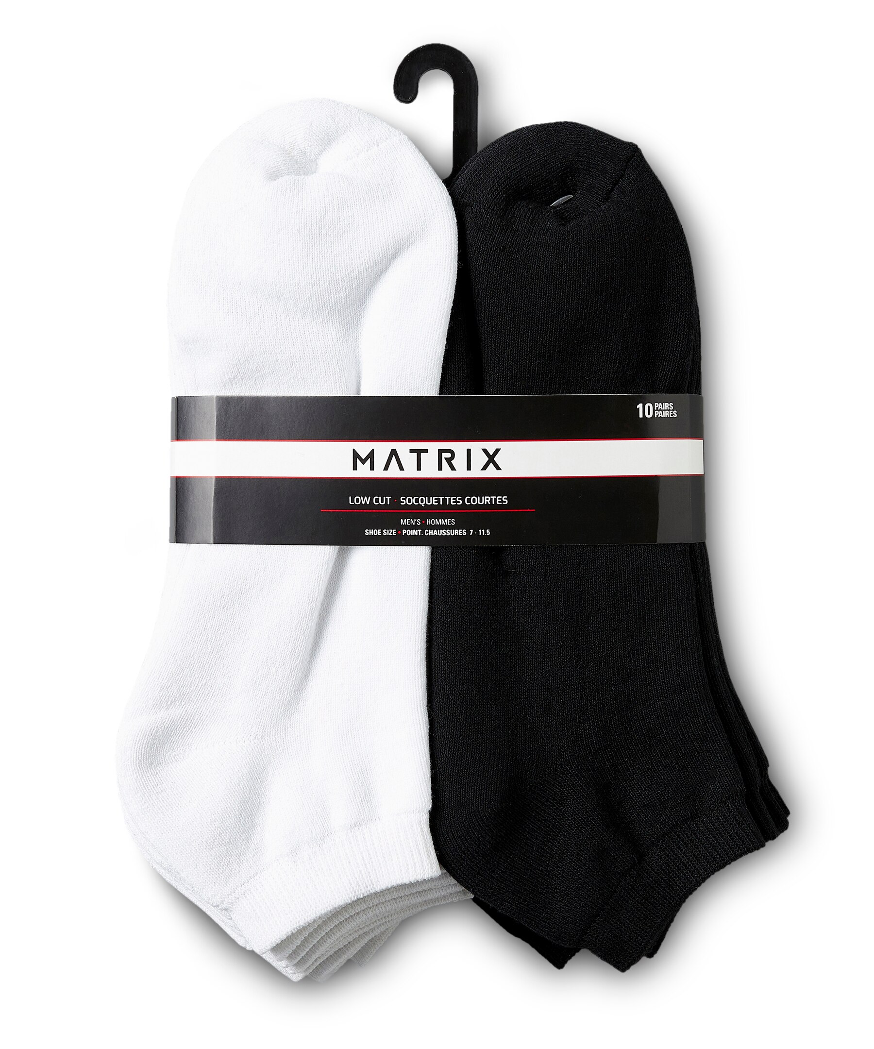 Matrix Men's 10 Pack Low Cut Sport Socks
