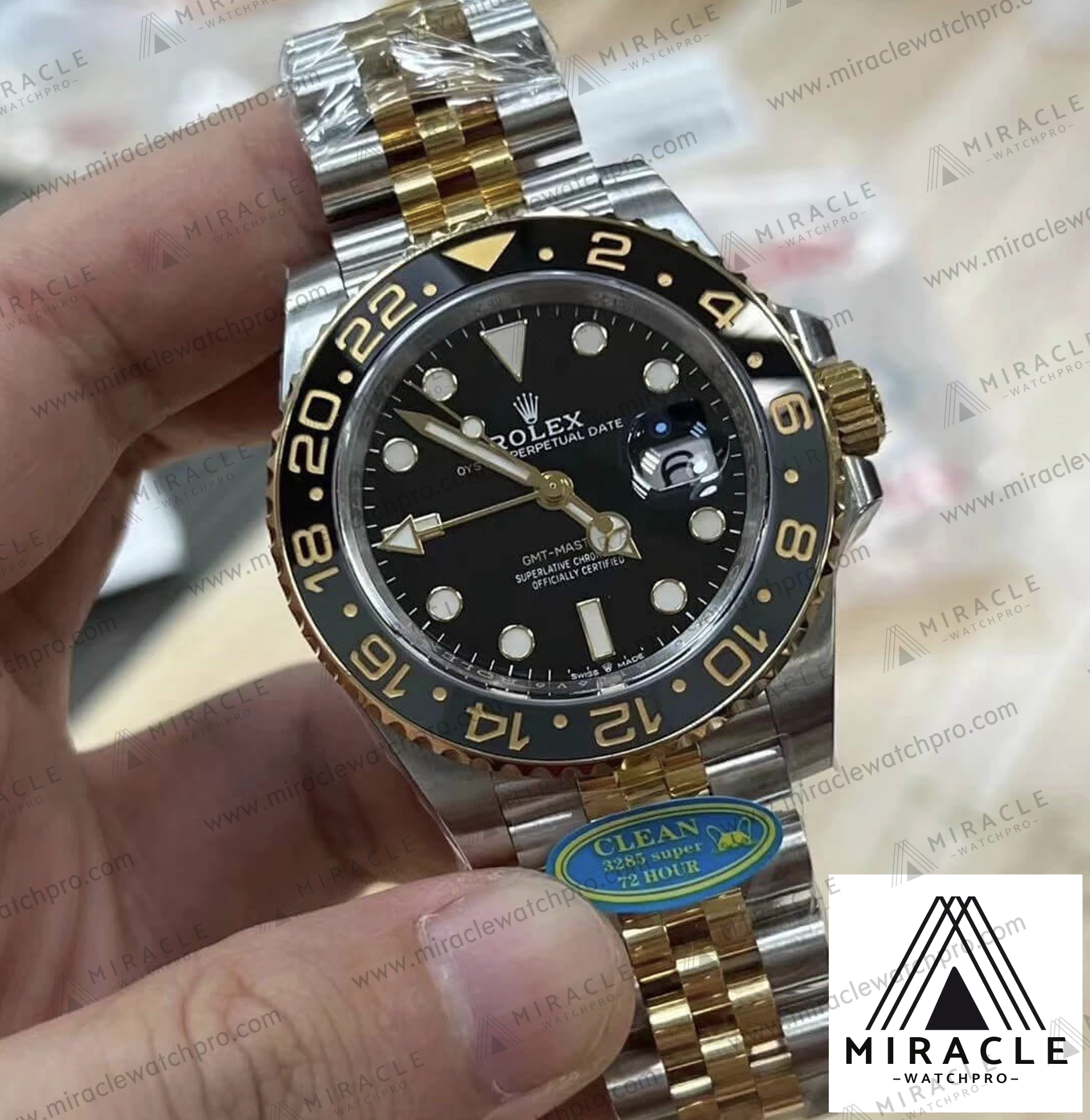 ROLEX-GMT MASTER II-ref.M126713GRNR-0001-Elite Clone-40mm-Replica Watch