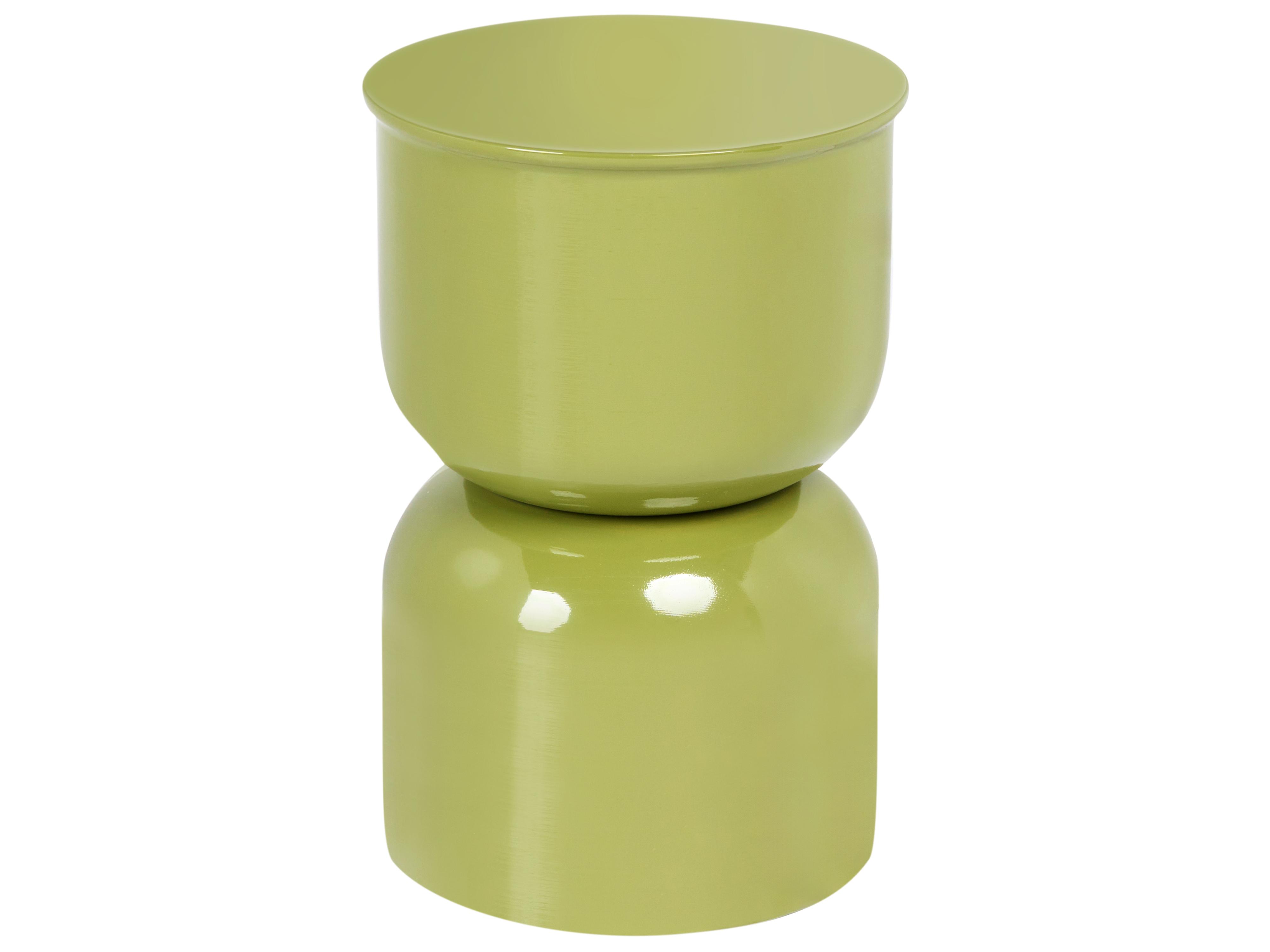 Side Table LETTA Metal Olive Green