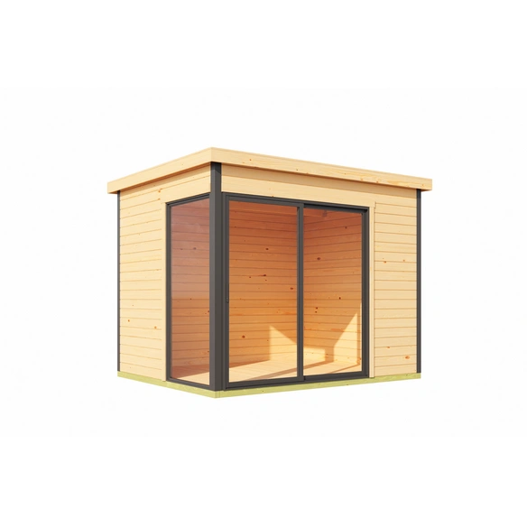 Blockbohlenhaus »Austin«, BxHxT: 300 x 239, 4 x 240 cm (Außenmaß inkl. Dachüberstand)