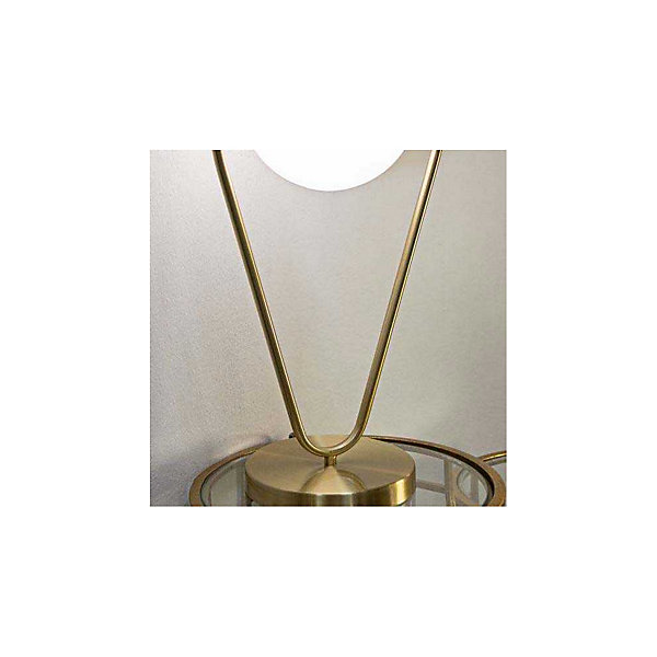 Lampe à poser en métal Glamy drop 25x18x50 cm