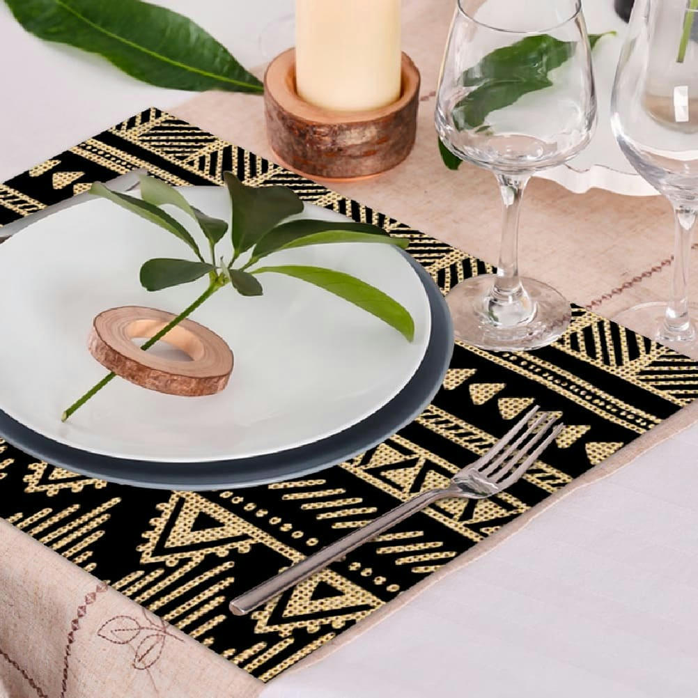 ETHNIC N°5 - Set de table en toile de jute 42x30