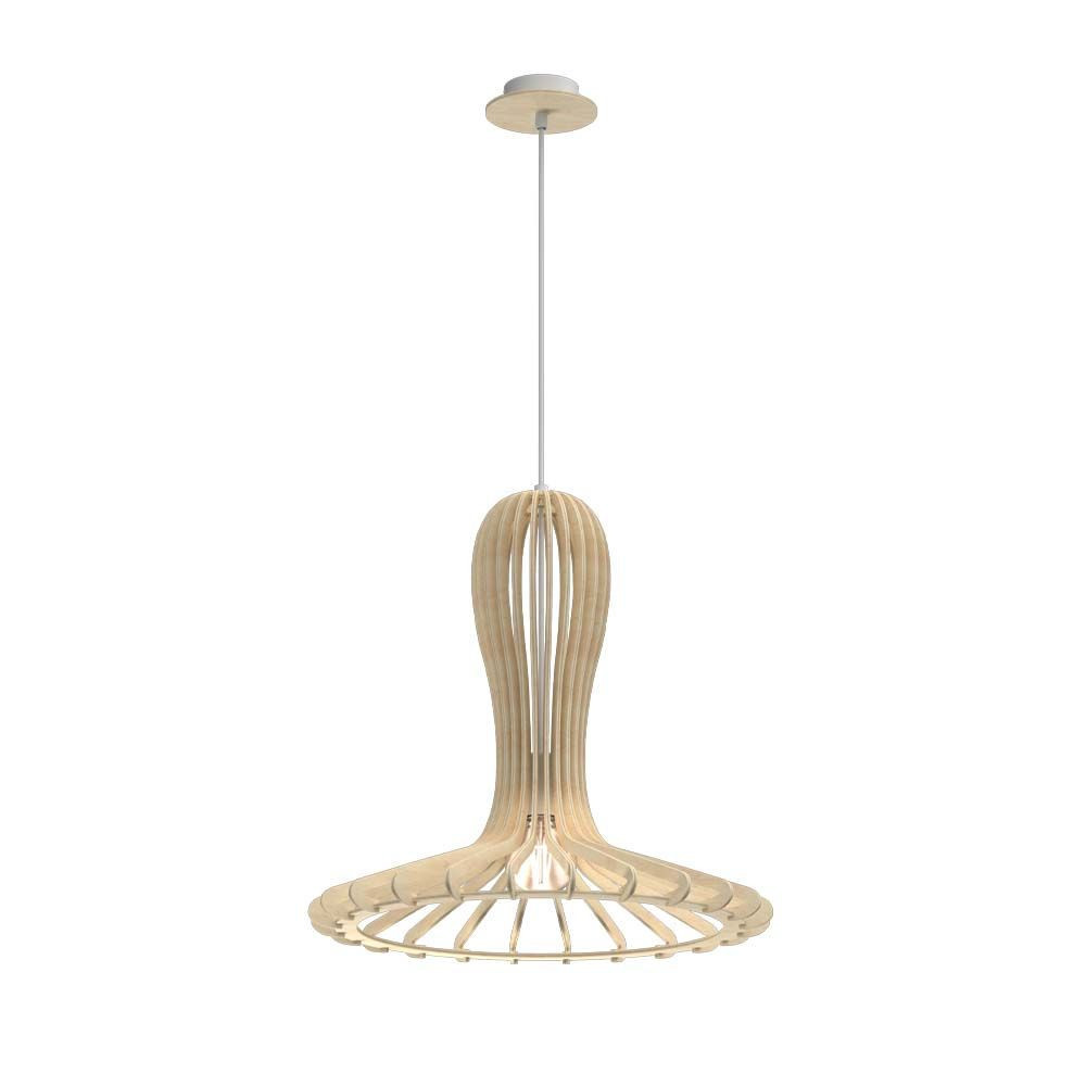 Lampa wisząca naturalna RINA 1xE27x20W wym: 91x46x46 cm Amplex