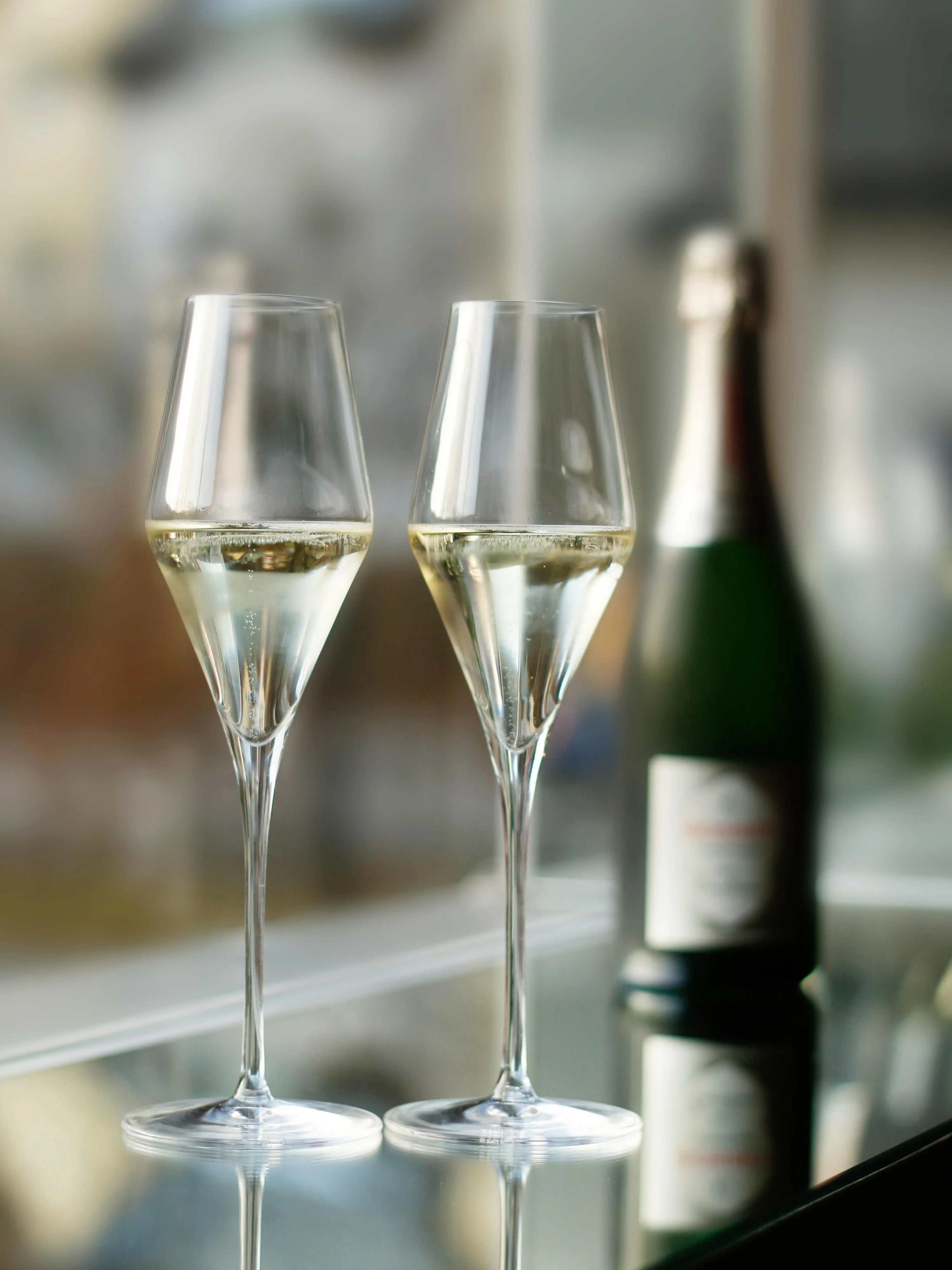 Kristall-Champagnerflöten Quatrophil, 6er-Set