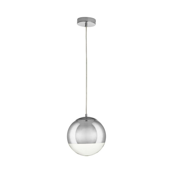 LAMPA WISZĄCA chromowana FLASH S szklana kula