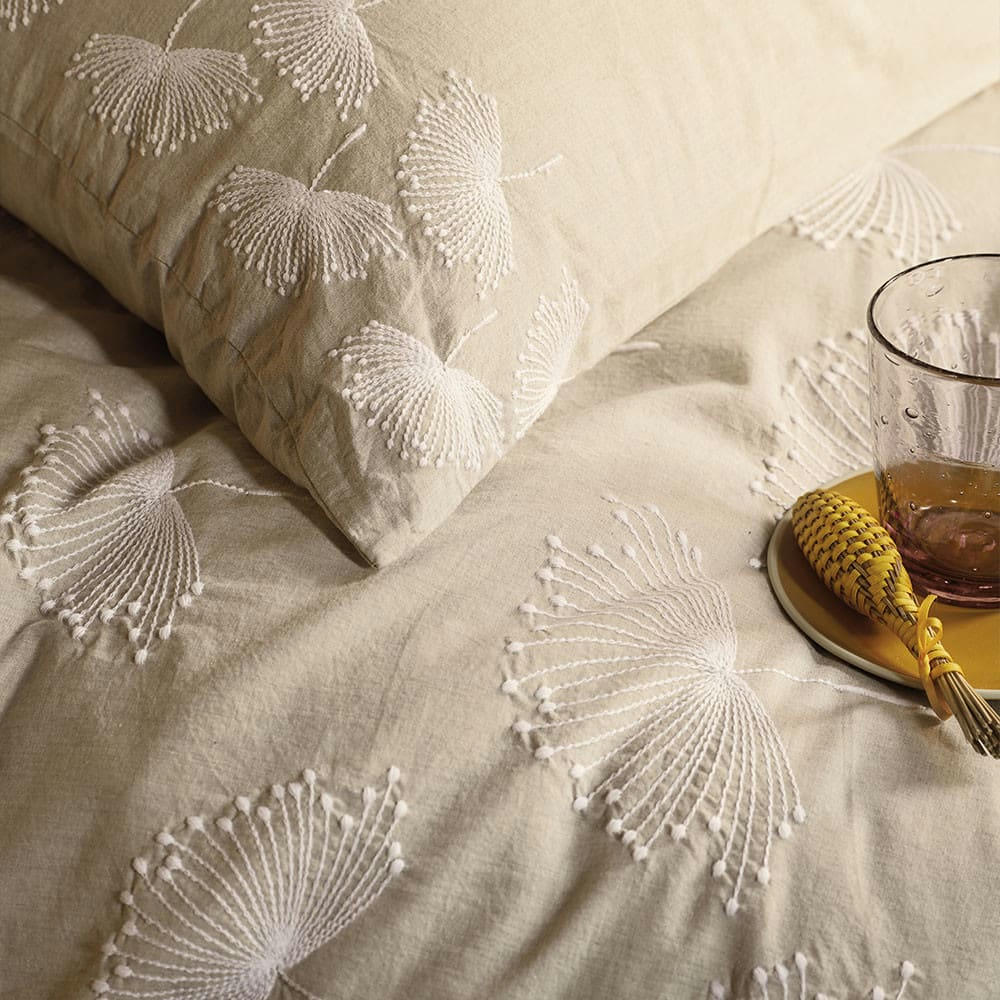 BRISE D'ETE NATUREL - Housse de couette  percale de coton 80 fils/cm² beige 260x240