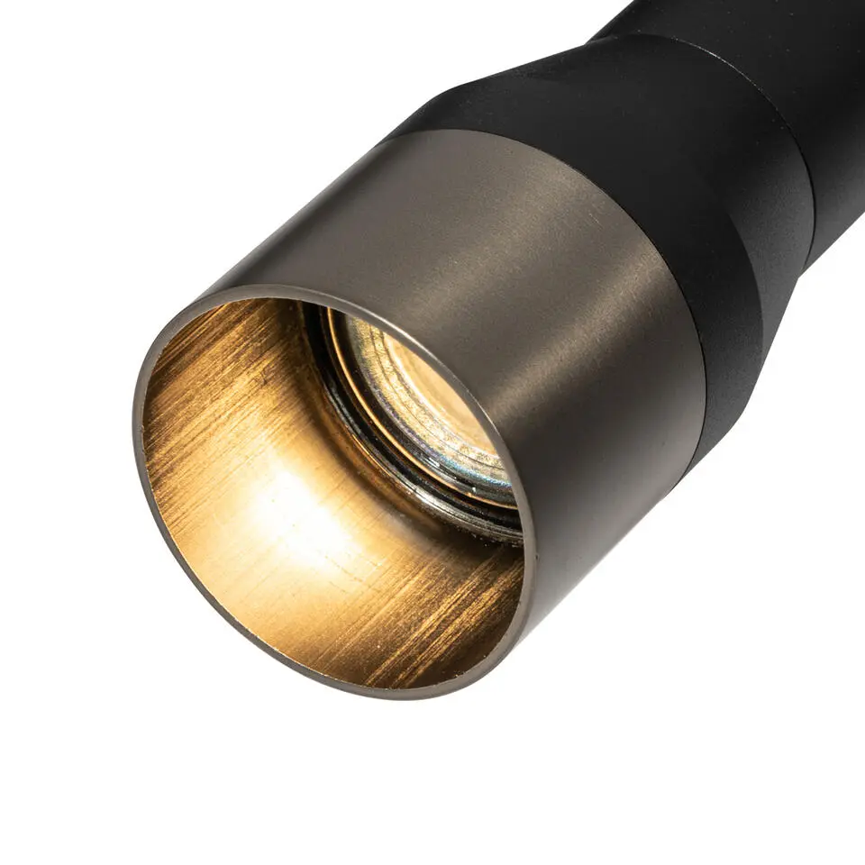 Qazqa railverlichting iconic kohua zwart gu10