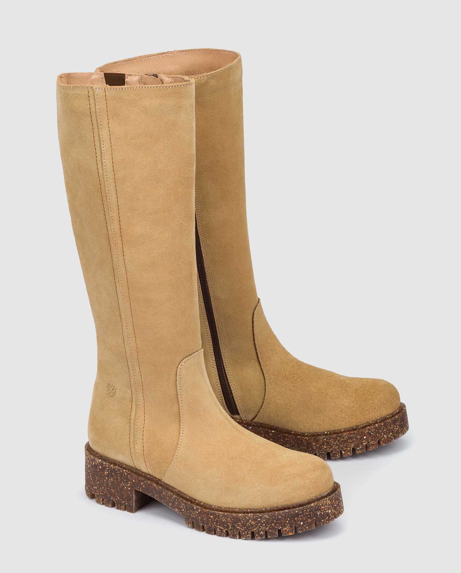 Bota de tacón Dublin 002 beige
