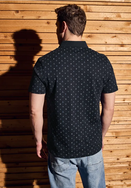 Bedrucktes Jersey Poloshirt