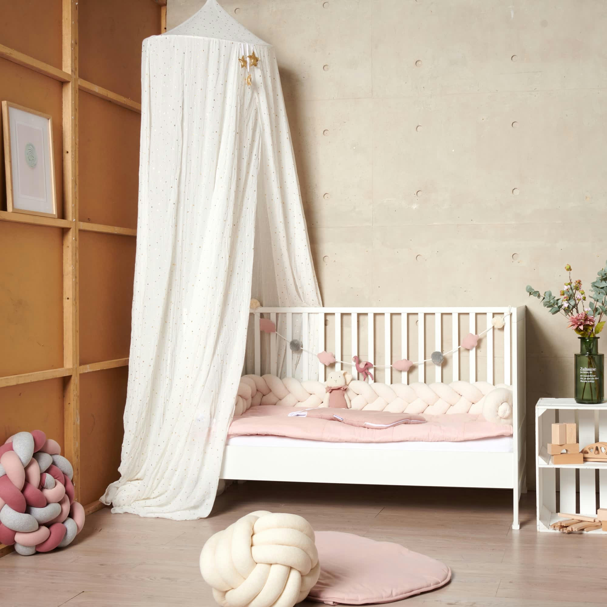 FLAMINGO - Guirlande murale en coton multicolore 100cm