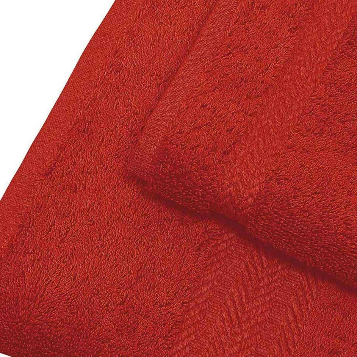 LUXURY - Serviette de toilette 550 gr/m²  rubis 50x100 cm