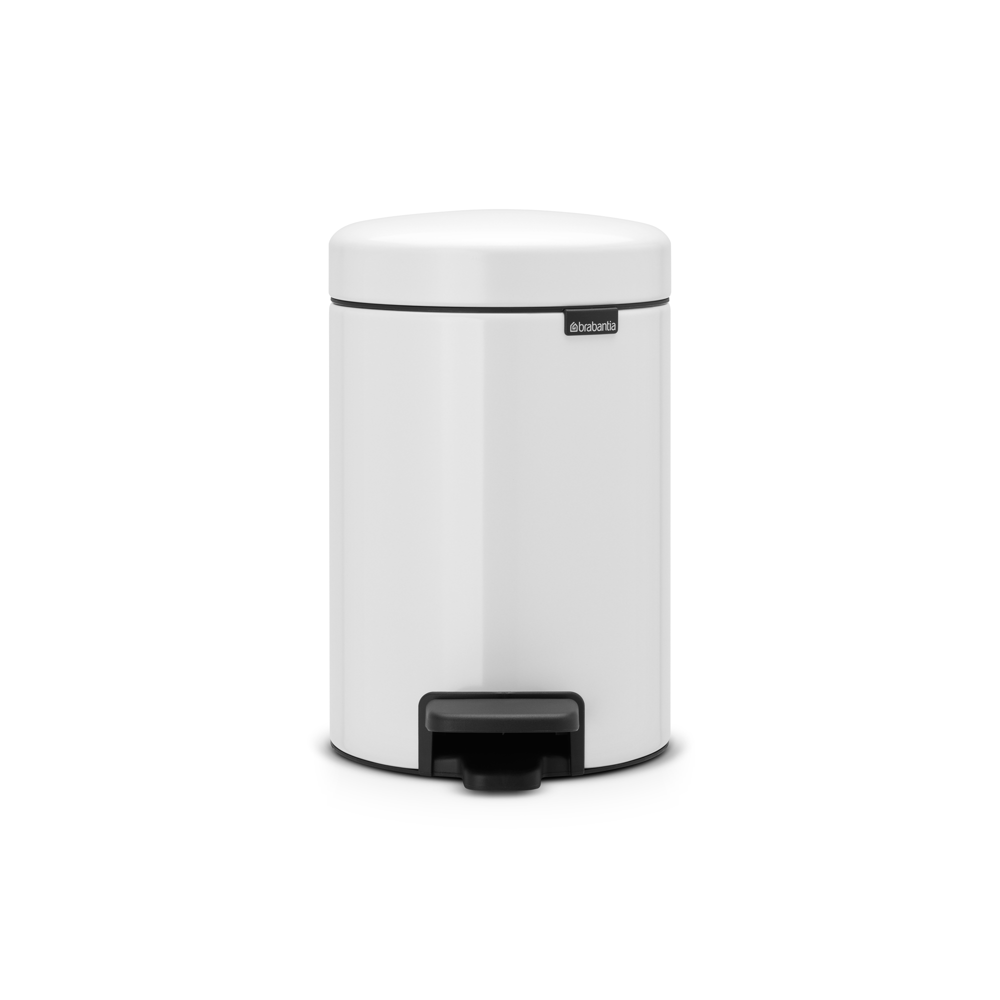 Brabantia NewIcon Pedaalemmer, 3 liter, kunststof binnenemmer - White