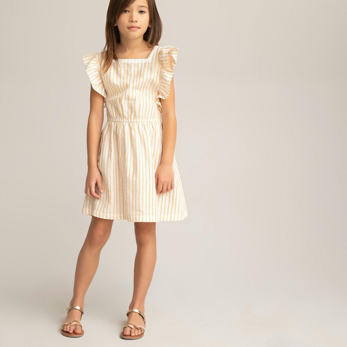 Robe sans manches à volants 3-14 ans