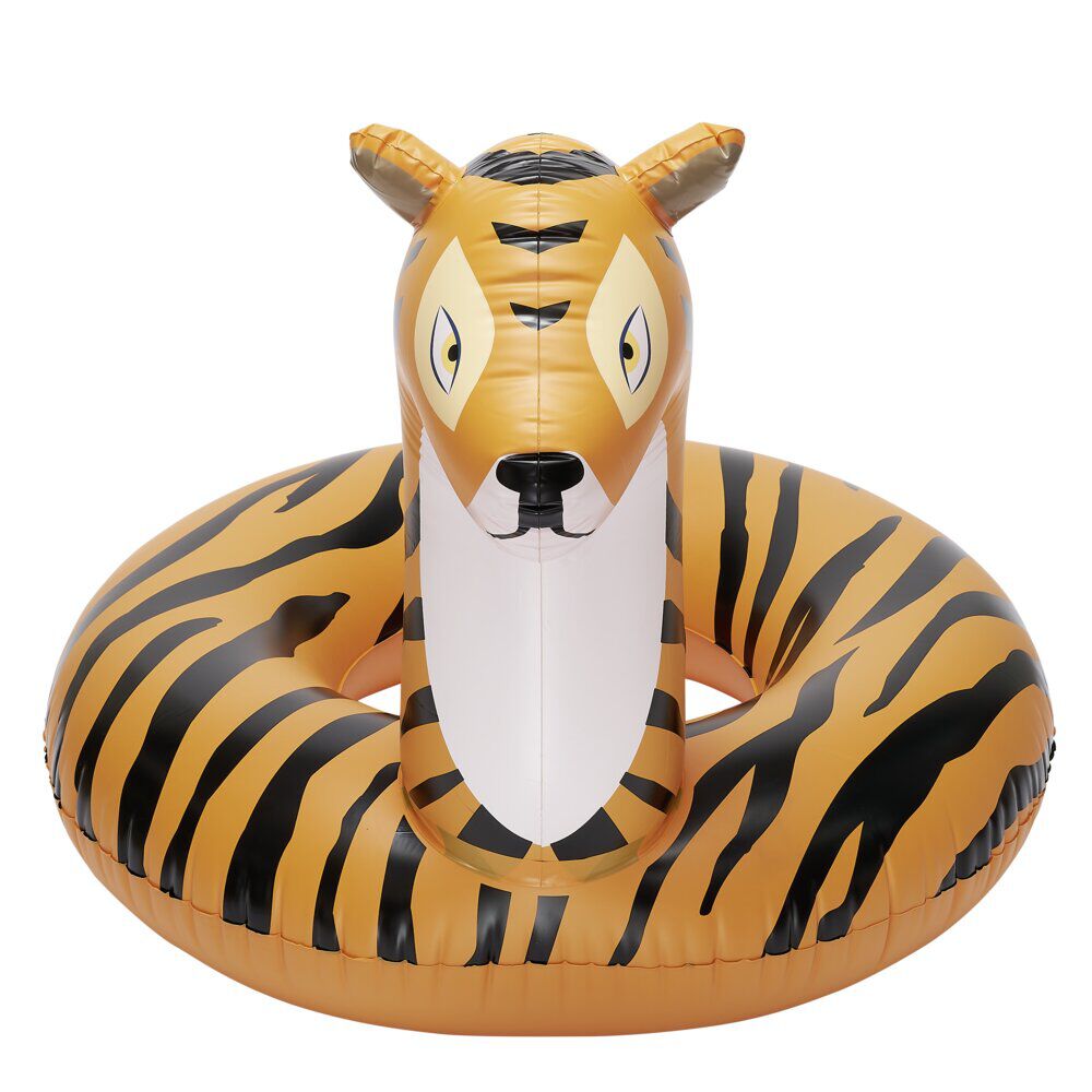 Bouée tigre Funky orange et noir Ø140xH95cm