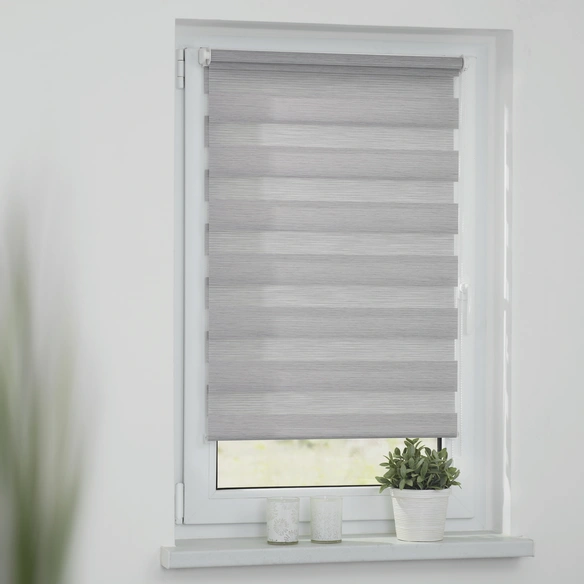 Duo-Rollo, ‎Klemmfix, B x L: 100 x 150 cm, Polyester, hellgrau