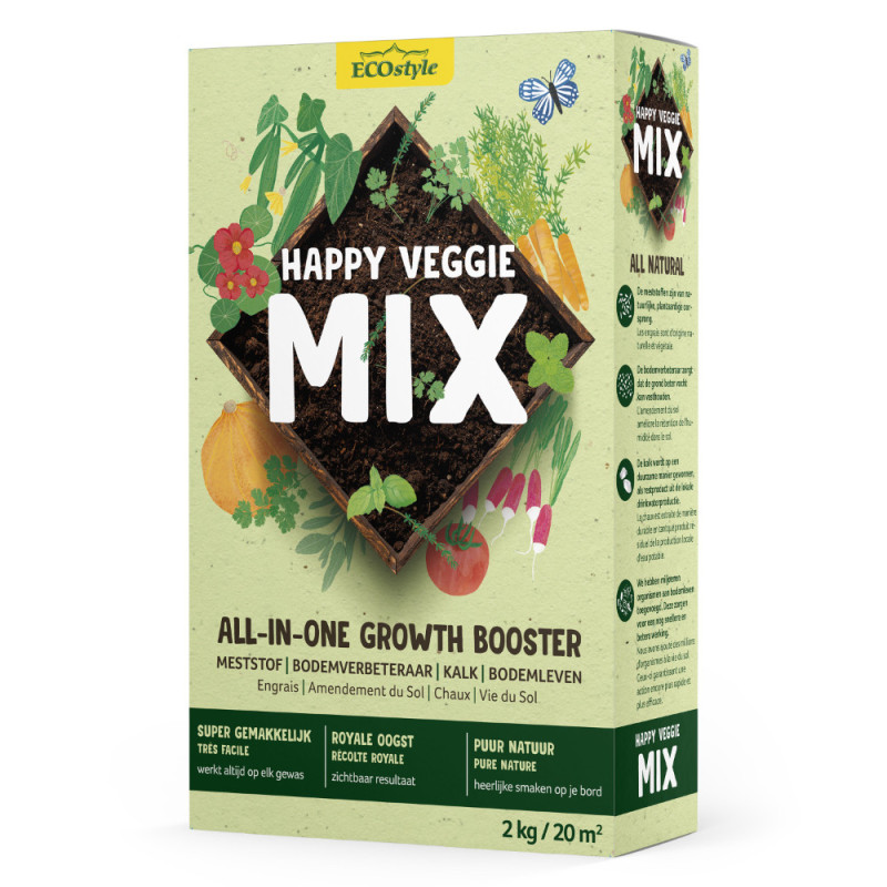 Engrais pour potager Happy Veggie Mix 2 kg ECOSTYLE