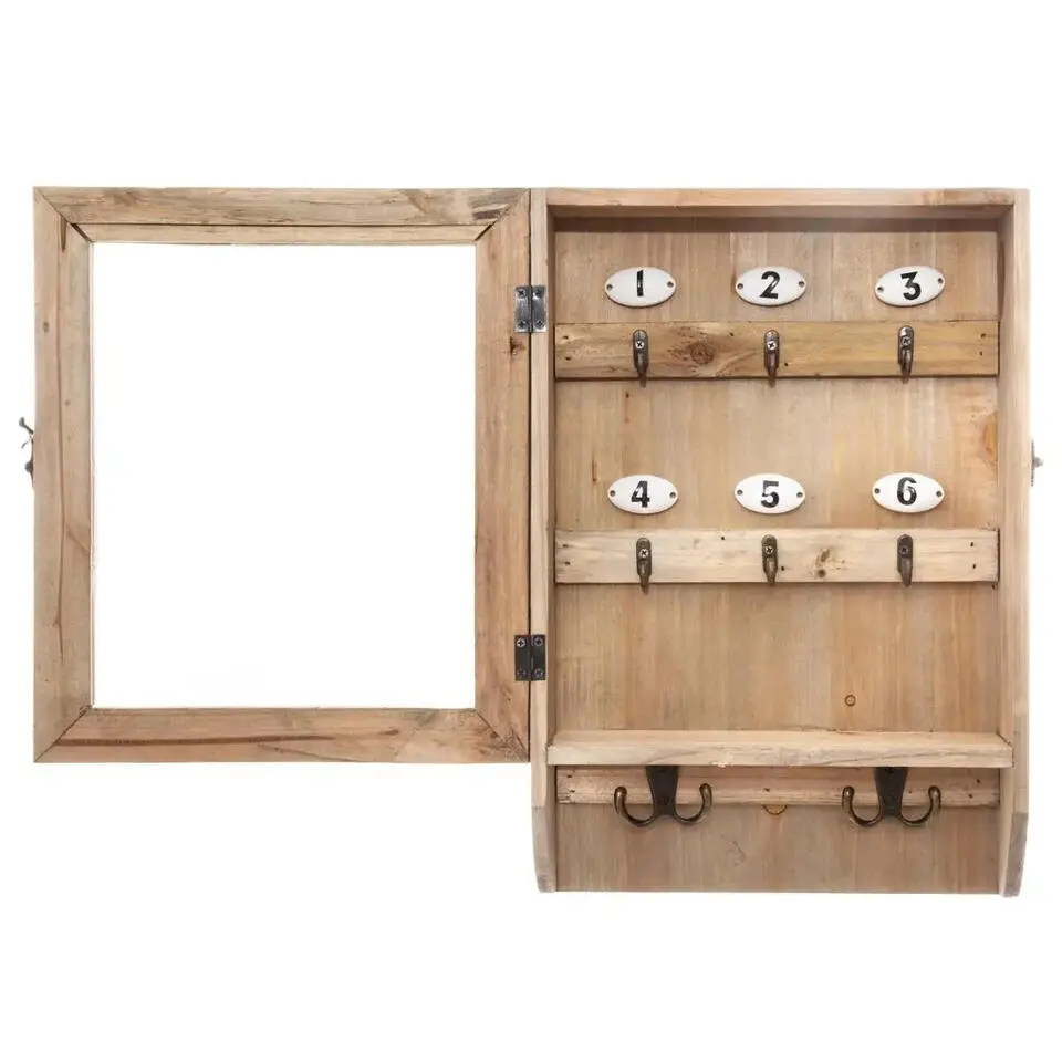 Atmosphera Sleutelkastje - hout - 38 cm - 10 sleutels