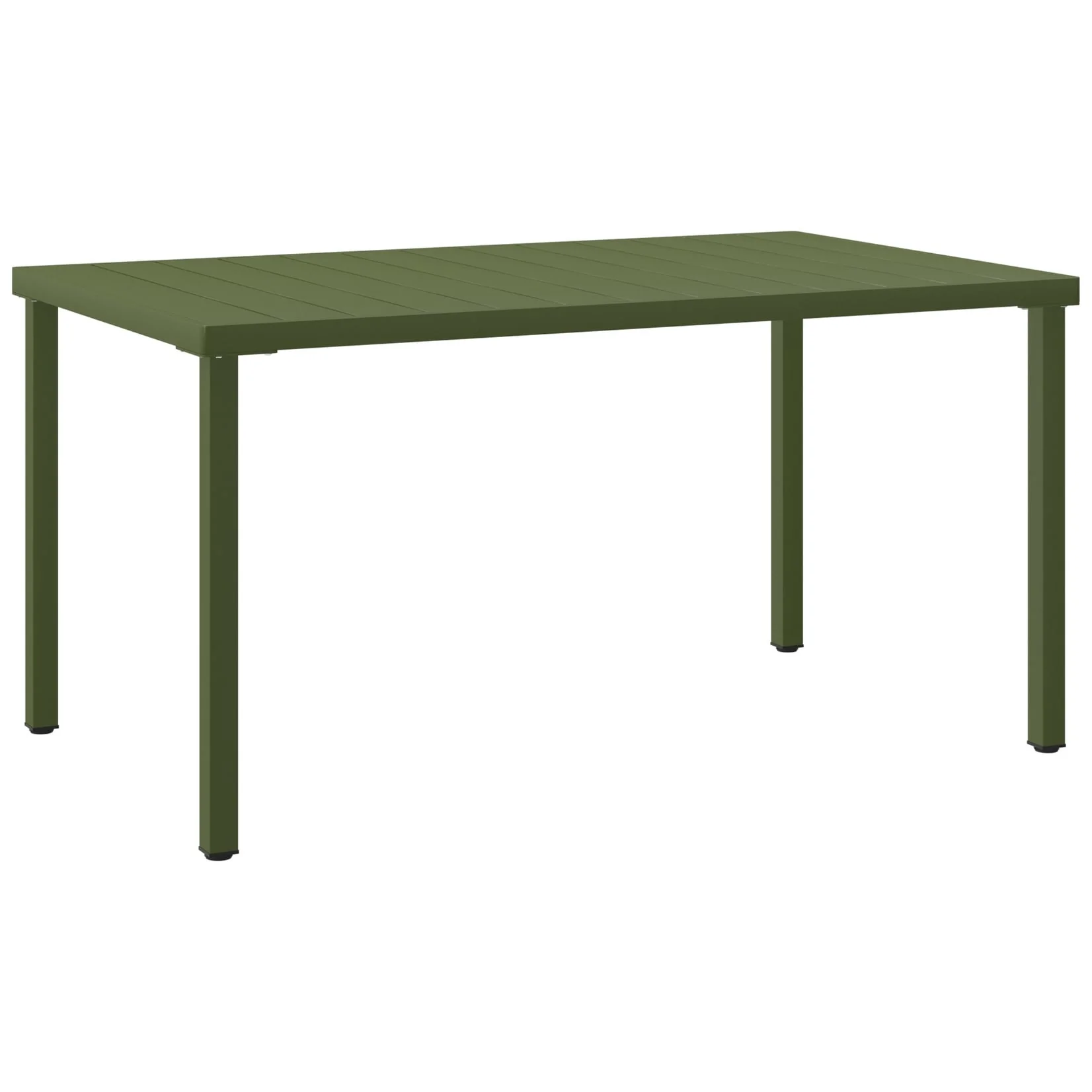 Frond and Form 59 Inch By 35.4 Inch Outdoor Steel Rectangular Dining Table