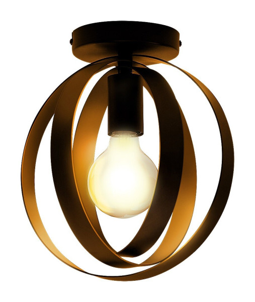Lampa sufitowa czarna Cortado 1xE27x40W wym: 28x25x25 cm Rabalux