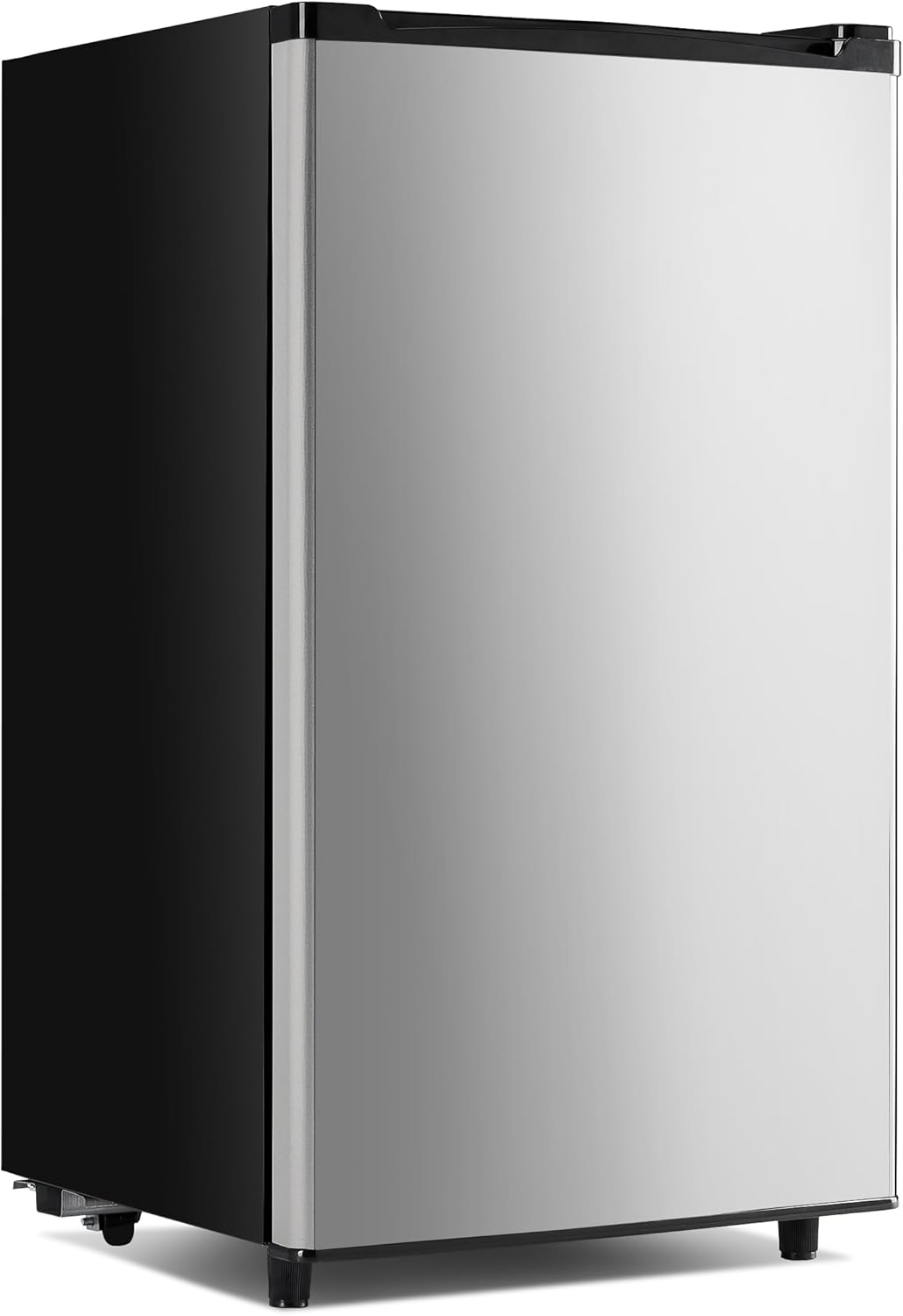 NEWBULIG Mini Fridge with Freezer 3.2 Cu.Ft Small Refrigerator for Office, Dorm, Small Fridge with Adjustable Thermostat, Energy Saving, Singel Door, Sliver