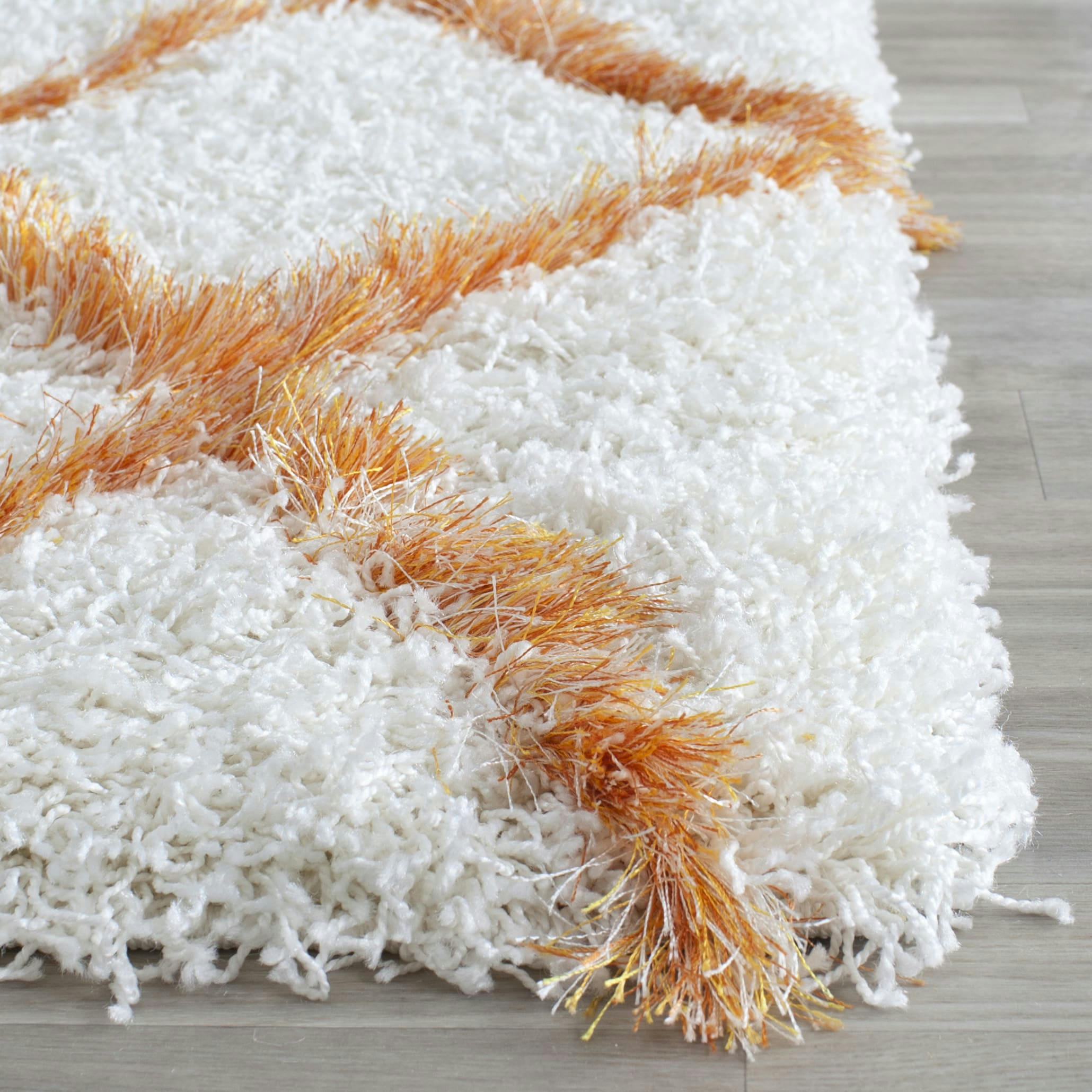 MOROCCAN SHAG - Tapis d'intérieur en Gris & Naturel, 122 X 183 cm