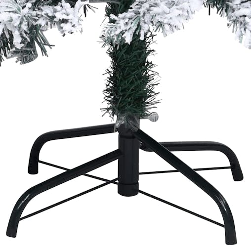 NNEVL Artificial Christmas Tree with Flocked Snow Green 120 cm PVC