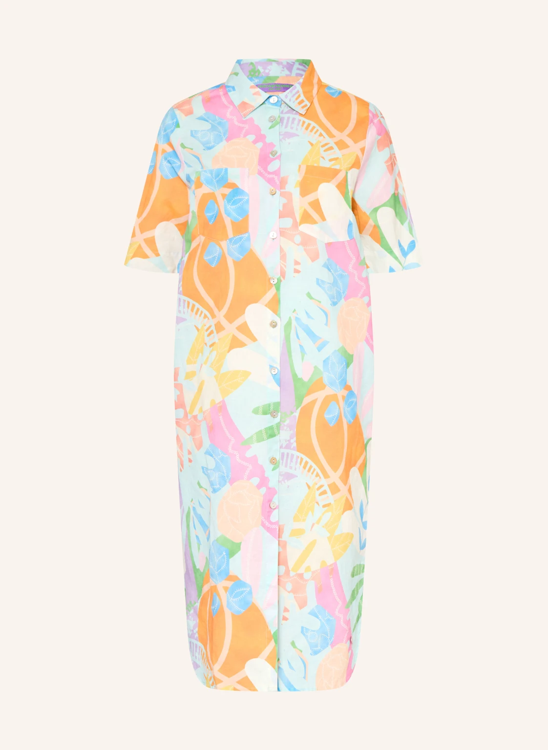 FRIEDA & FREDDIES Hemdblusenkleid mit Leinen