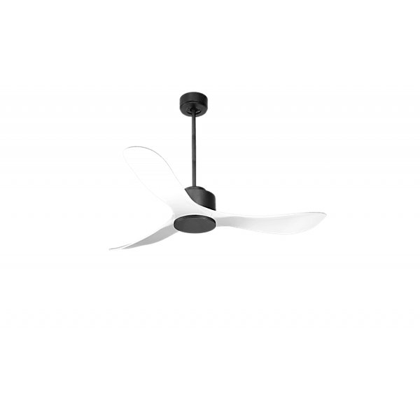 Modulo Regular Exterior - un ventilateur pour extérieur IP44, DC 132 cm Gris basalte pales abs blanc sans Lumière20 à 35 m²