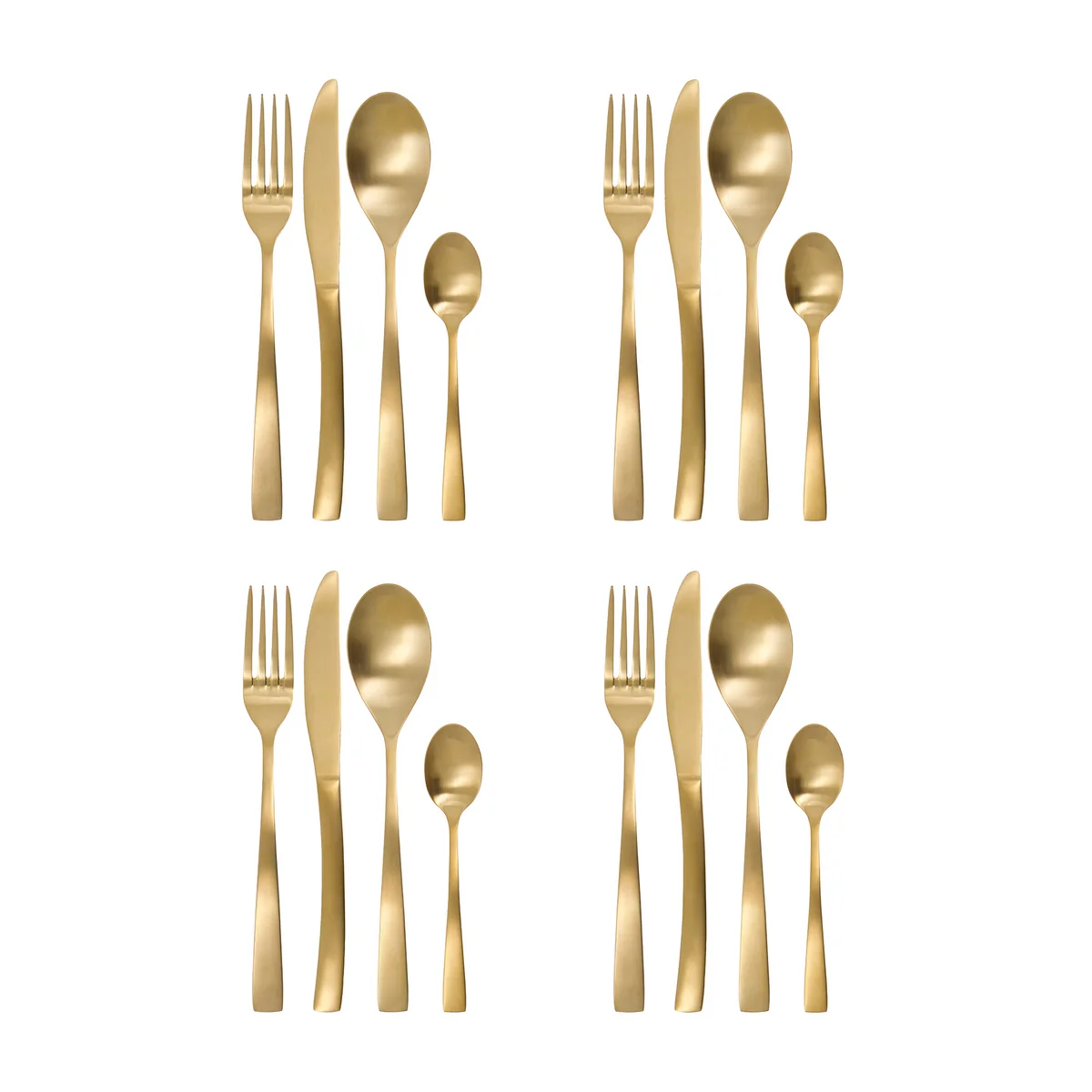 House Doctor - Golden Besteck-Set, gold-finish (16-tlg.)