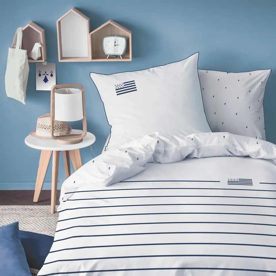 Matt & Rose Dekbedovertrek Gwenn Ha Du - Eenpersoons - 140 x 200 cm - Katoen