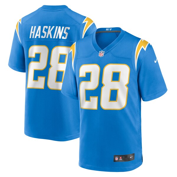 Hassan Haskins Los Angeles Chargers Nike Team Game Jersey -  Powder Blue
