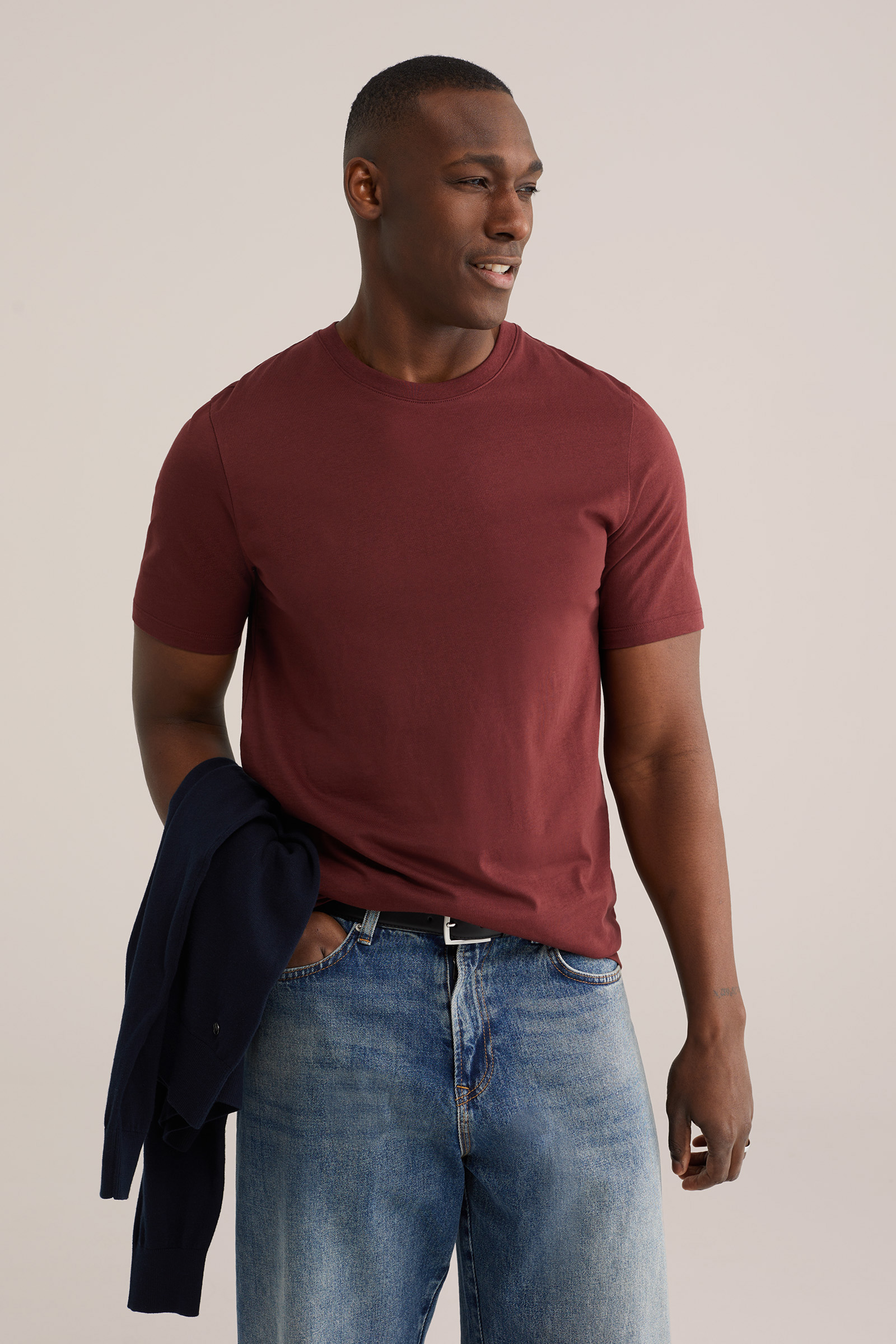 Heren Regular fit T-shirt van 100% katoen, 3-pack