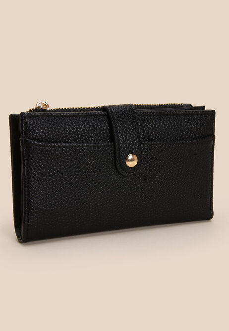 Womens Black Slimline Purse