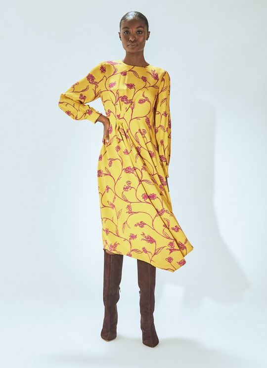 Henrietta Ochre & Pink Dress