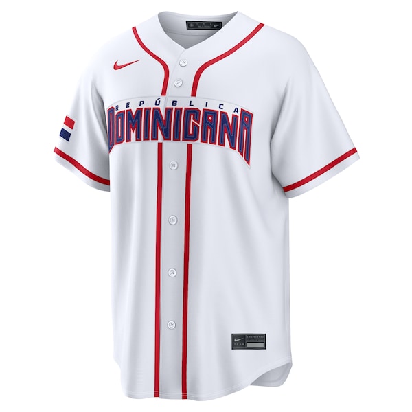 Vladimir Guerrero Jr. Dominican Republic Baseball Nike 2026 World Baseball Classic Home Stadium Jersey - White