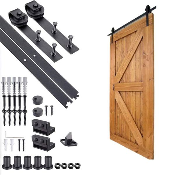 System drzwi przesuwnych 2m loft retro barn door