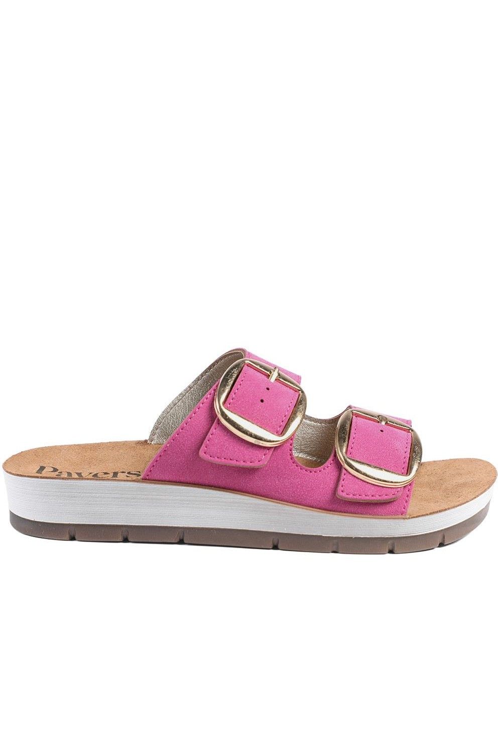 Pavers Cushioned Buckled Slip On Sandals