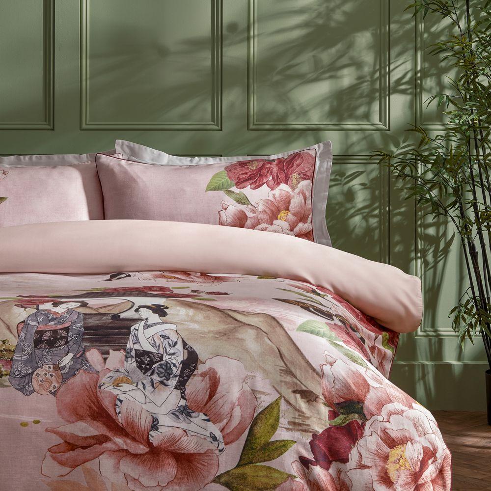 Paoletti Geisha 100% Cotton Duvet Cover Set