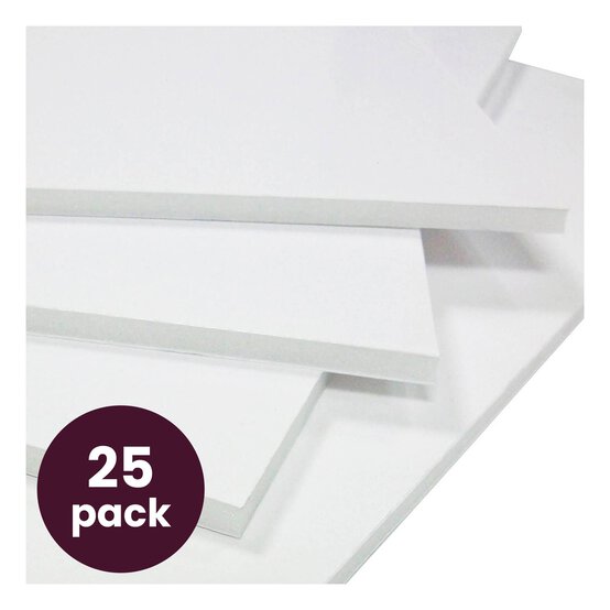 White Foam Board A1 25 Pack Bundle