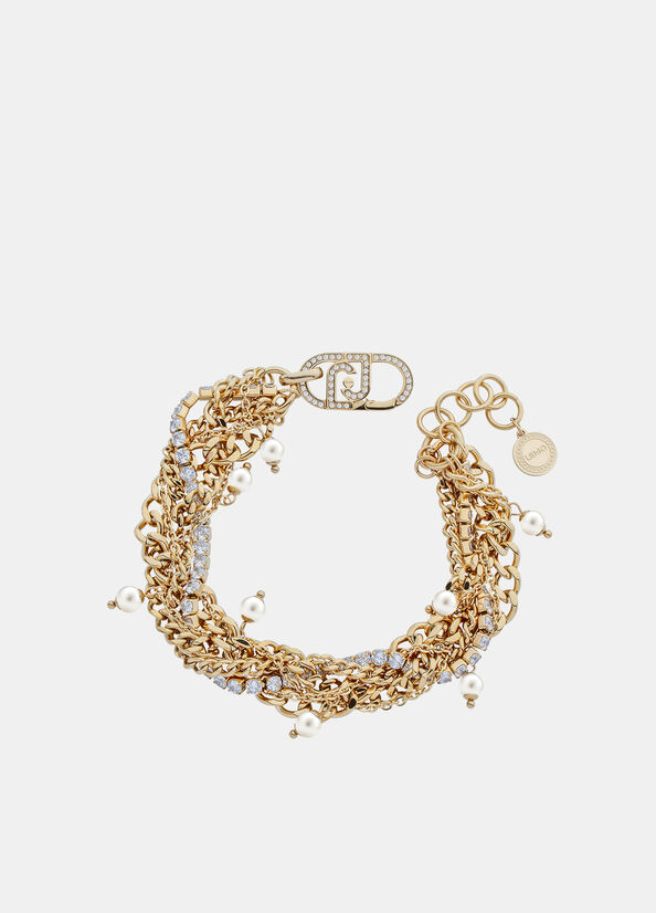 Bracciale multifilo con brill