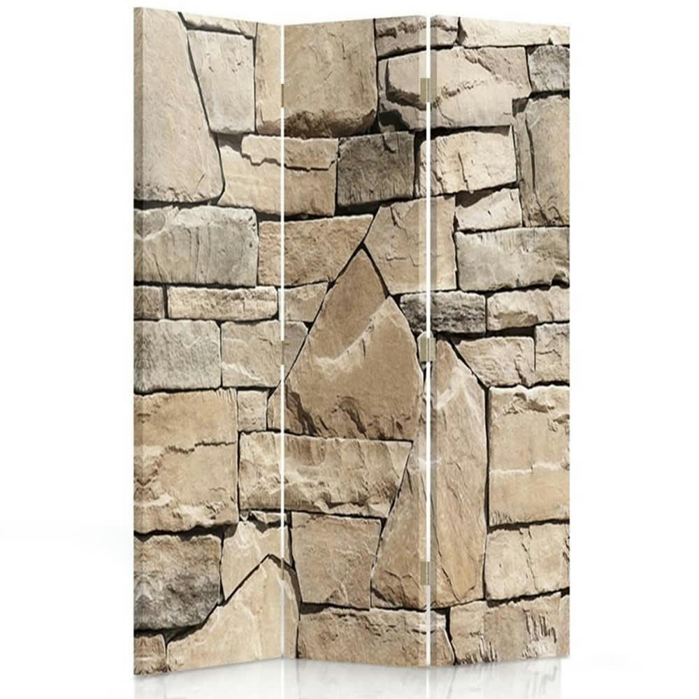 - Paravent cloison Stonewall 110x150cm (3 volets)