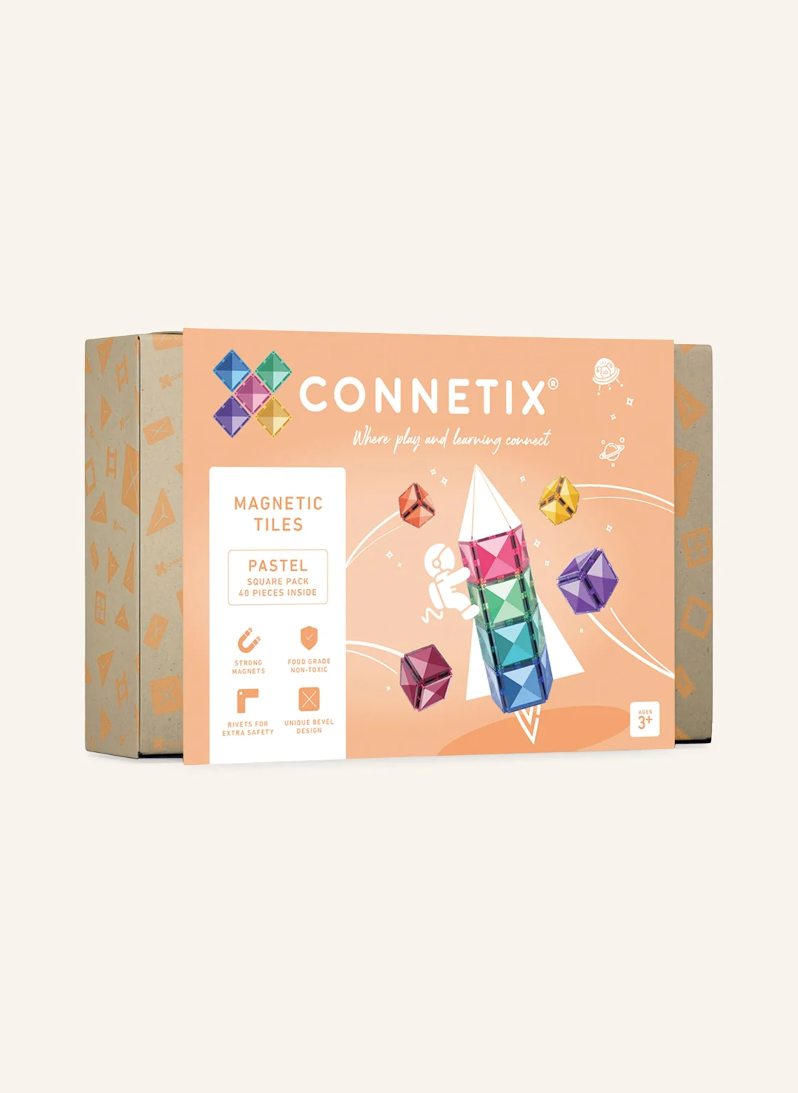 Connetix Quadrat-Set PASTELL