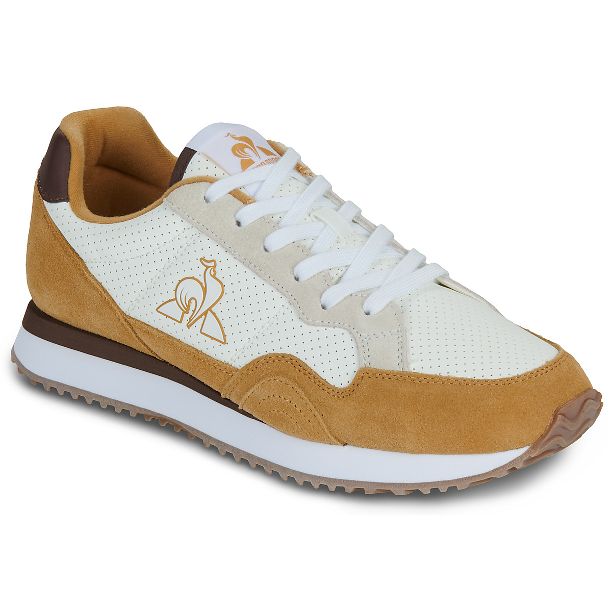 Le Coq Sportif - JET STAR - White / Brown