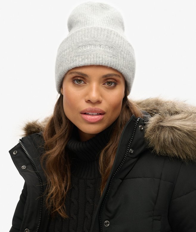 Soft Rib Knit Beanie Hat