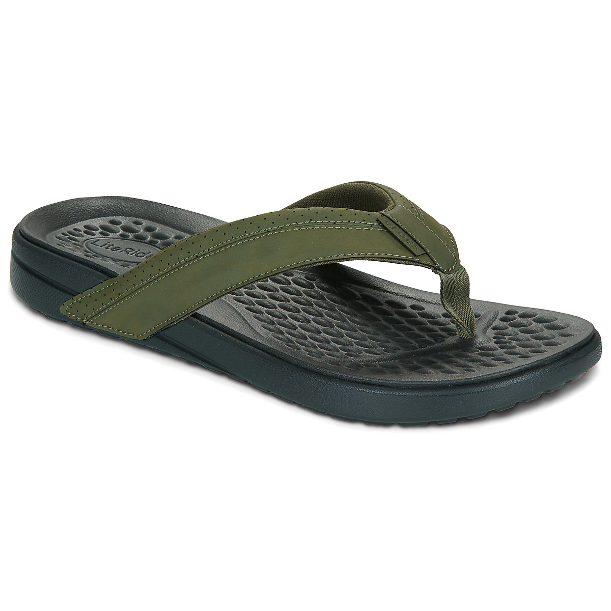 Crocs - YUKON SURF LR FLIP - Kaki / Black